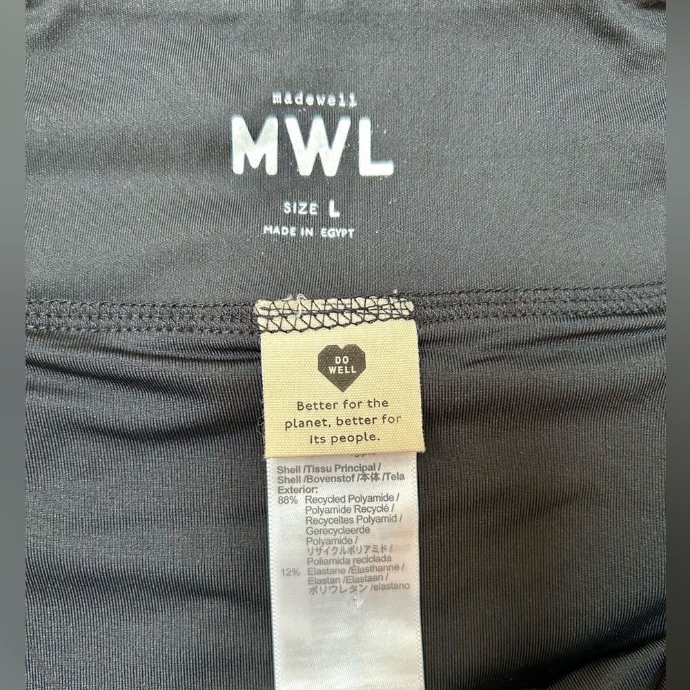 Madewell Black Athletic Shorts Large w/lining - Picture 5 of 7